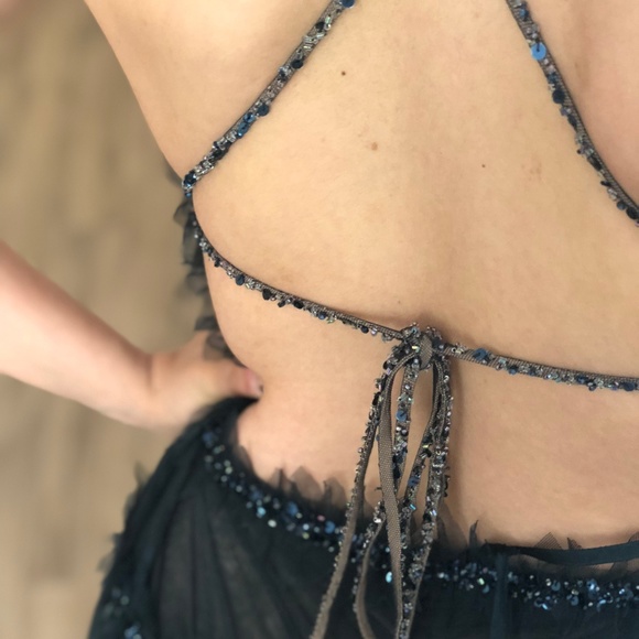 Exclusive MAXAZRIA Runway COLLECTION Beaded Dress - Picture 4 of 9